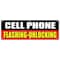Signmission CELL PHONE FLASHING UNLOCKING BANNER SIGN full partial operating B-72 Cell Phone Flashing Unlock - alternate 1